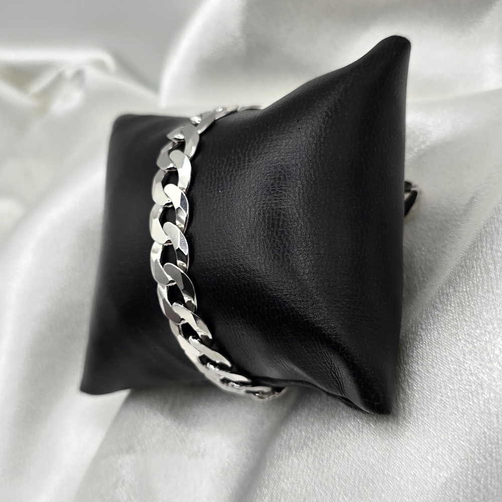 Sterling Silver 925 Cuban Chain Bracelet - Picture 3 of 7